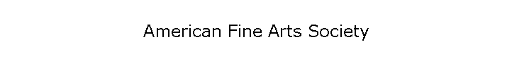 American Fine Arts Society